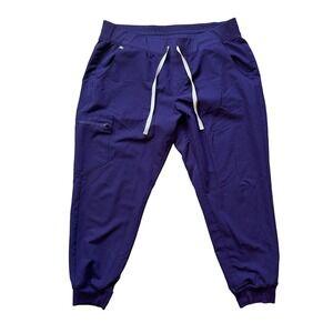 Figs Scrubs Pants XL Purple Technical Collection Jogger Style Stretch Comfort